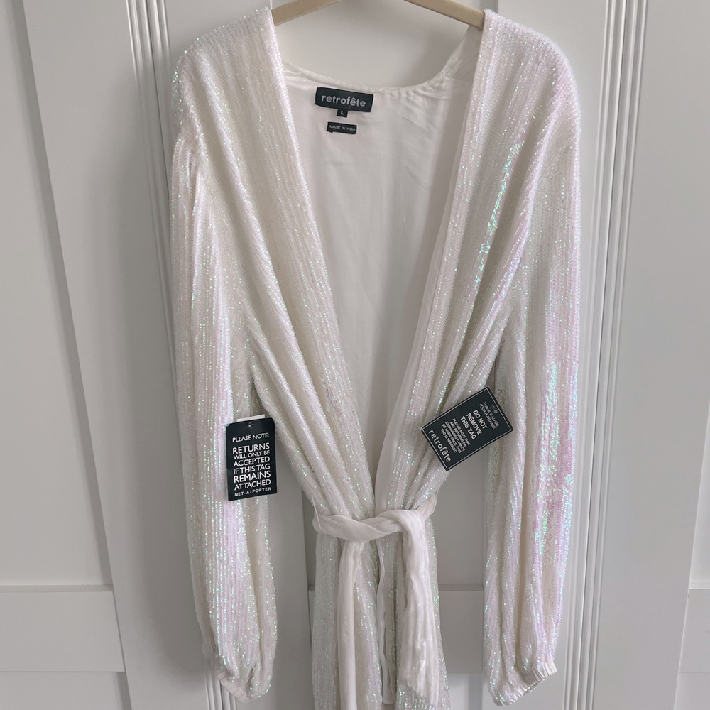 RETROFETE Gabrielle Robe in white